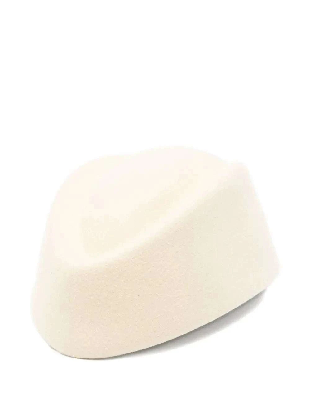 VALENTINO GARAVANI Men's Flat Crown Wool Hat with Gold-Tone Logo - Maven Couture IncCAPS & HATS