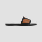 VALENTINO GARAVANI Men's Premium Leather Slides - Maven Couture IncSANDALS