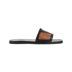 VALENTINO GARAVANI Men's Premium Leather Slides - Maven Couture IncSANDALS
