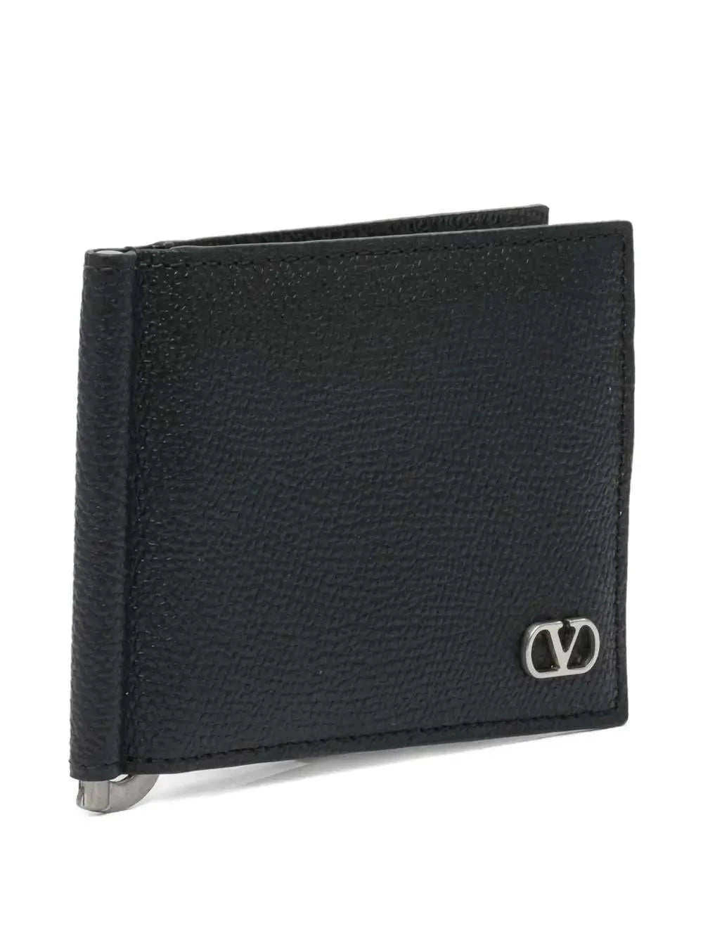 VALENTINO GARAVANI Mini Bi-Fold Vlogo Wallet with Clip - Maven Couture IncSMALL LEATHER GOODS