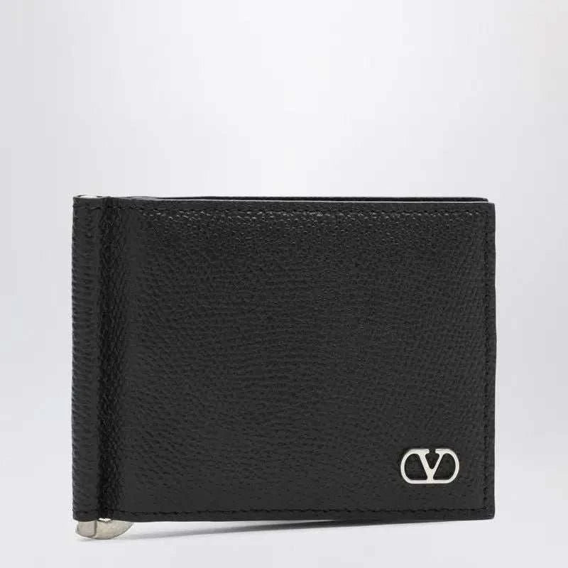 VALENTINO GARAVANI Mini Bi-Fold Vlogo Wallet with Clip - Maven Couture IncSMALL LEATHER GOODS