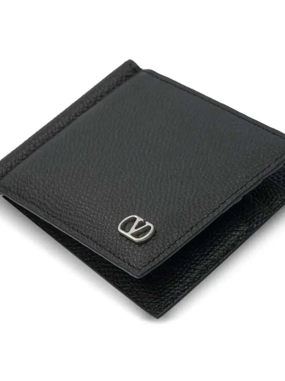 VALENTINO GARAVANI Mini Bi-Fold Vlogo Wallet with Clip - Maven Couture IncSMALL LEATHER GOODS
