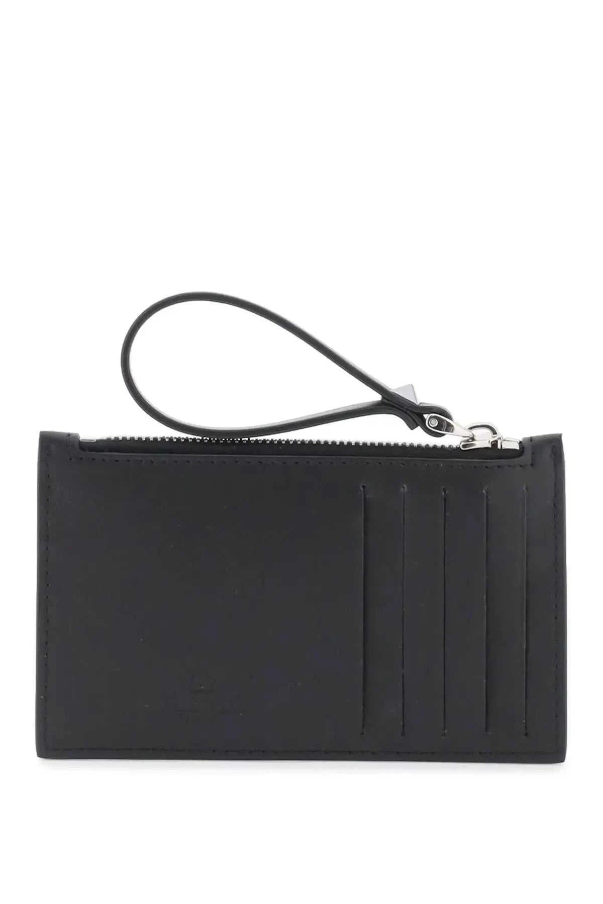 VALENTINO GARAVANI Mini Leather Card Holder - Maven Couture IncSMALL LEATHER GOODS