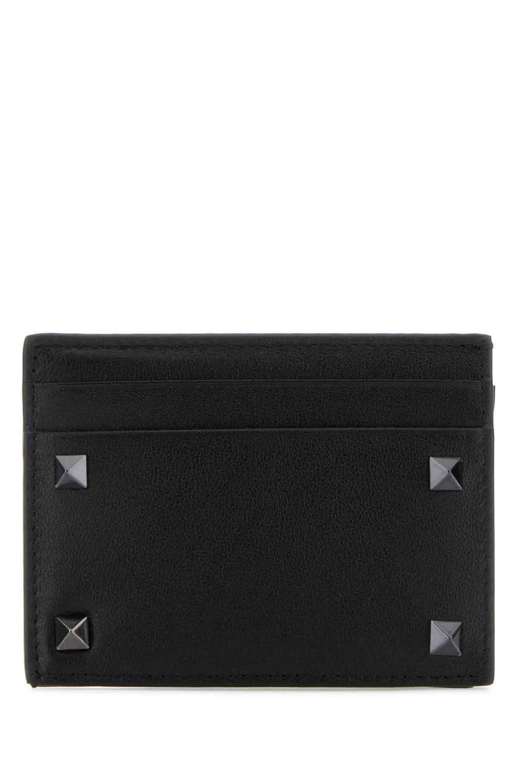 VALENTINO GARAVANI Mini Leather Rockstud Card Holder - Maven Couture IncSMALL LEATHER GOODS