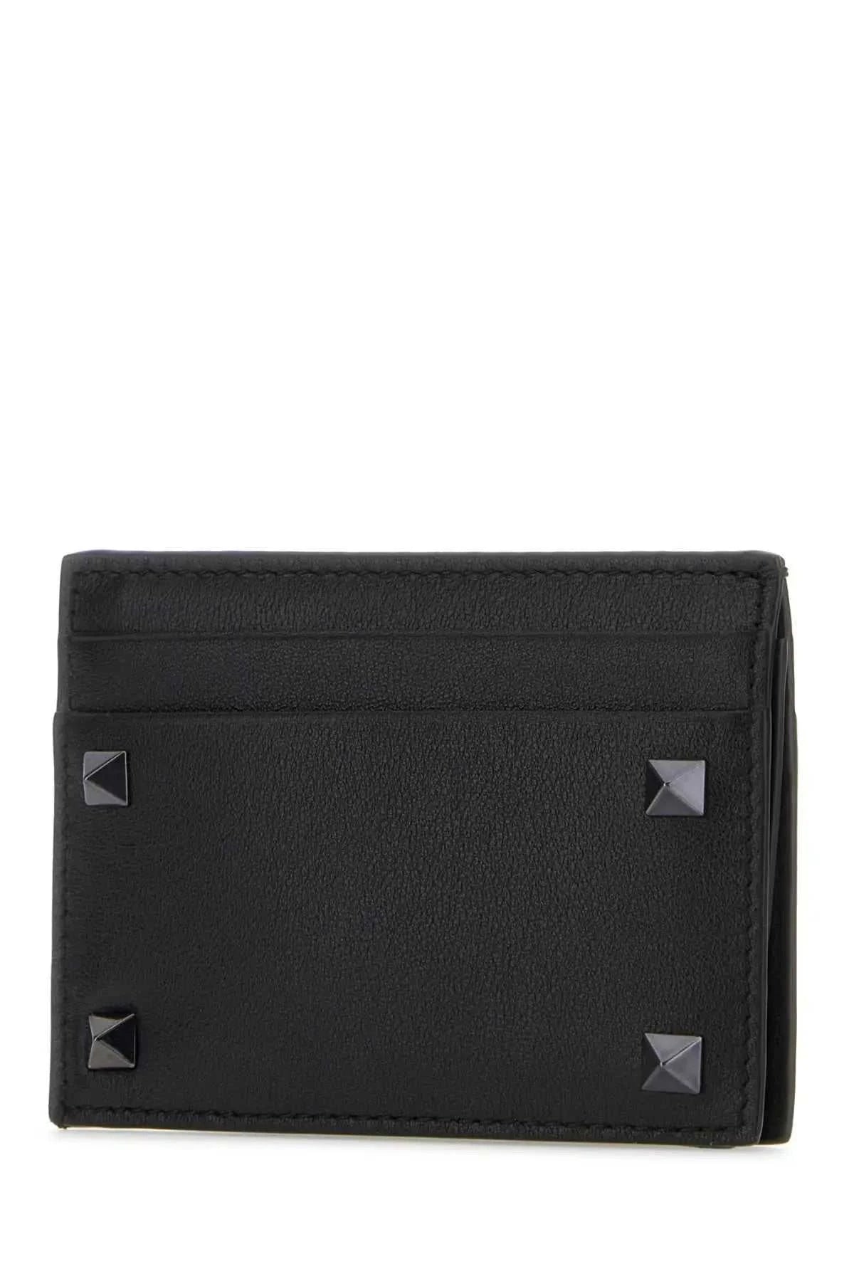 VALENTINO GARAVANI Mini Leather Rockstud Card Holder - Maven Couture IncSMALL LEATHER GOODS