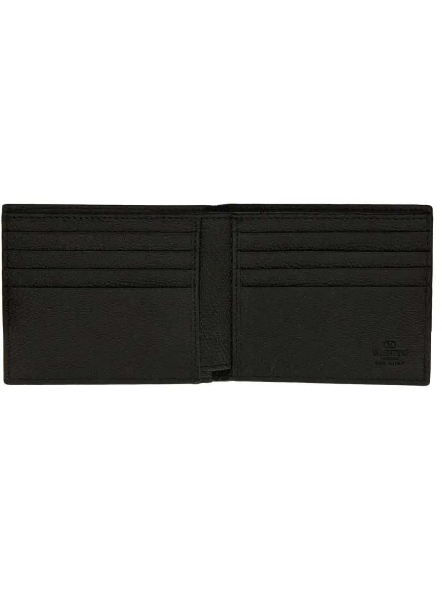 VALENTINO GARAVANI Mini Signature Grainy Calfskin Wallet - Maven Couture IncSMALL LEATHER GOODS