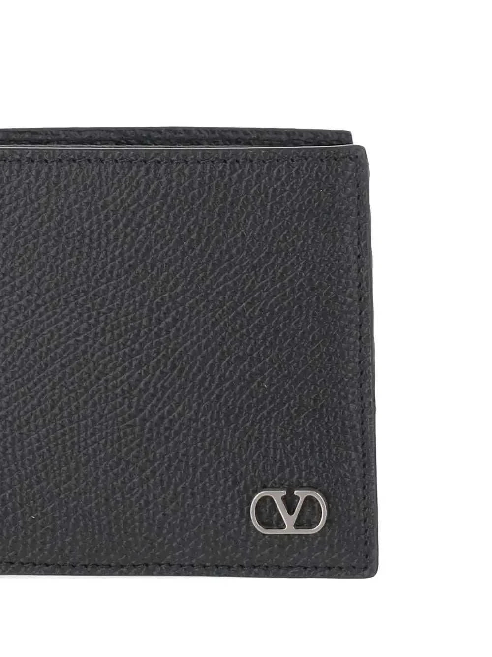 VALENTINO GARAVANI Mini Signature Grainy Calfskin Wallet - Maven Couture IncSMALL LEATHER GOODS