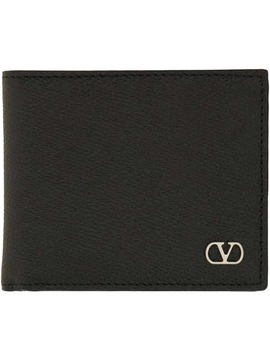 VALENTINO GARAVANI Mini Signature Grainy Calfskin Wallet - Maven Couture IncSMALL LEATHER GOODS
