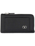 VALENTINO GARAVANI Mini Signature Leather Coin Purse - Maven Couture IncSMALL LEATHER GOODS