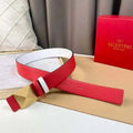 Valentino Garavani One Stud Belt 'Red/White' - Maven Couture Inc1