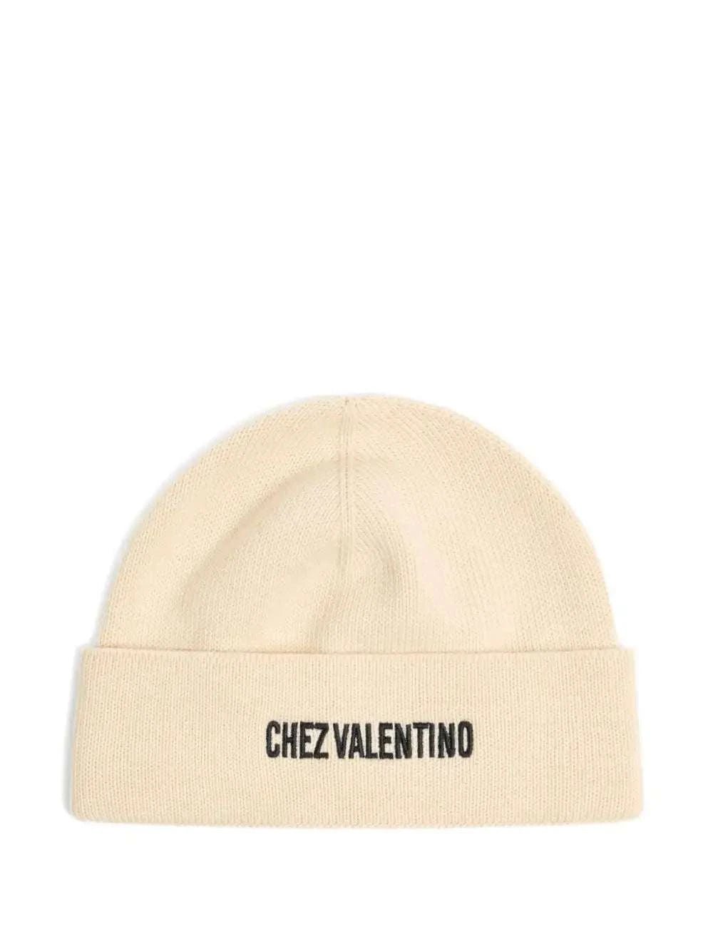 VALENTINO GARAVANI Ribbed Knit Beanie with Turn Up Brim - Maven Couture IncCAPS & HATS