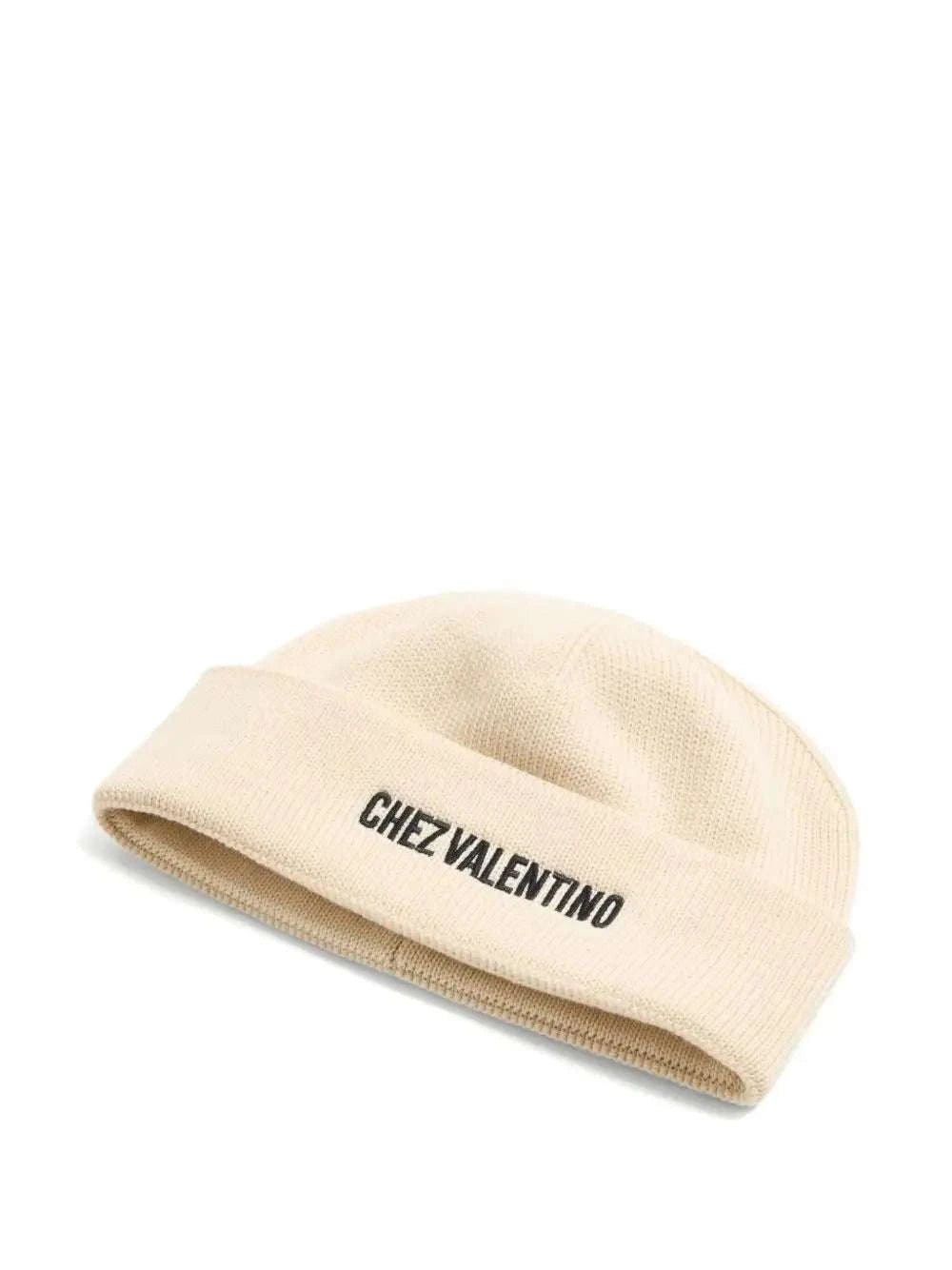 VALENTINO GARAVANI Ribbed Knit Beanie with Turn Up Brim - Maven Couture IncCAPS & HATS