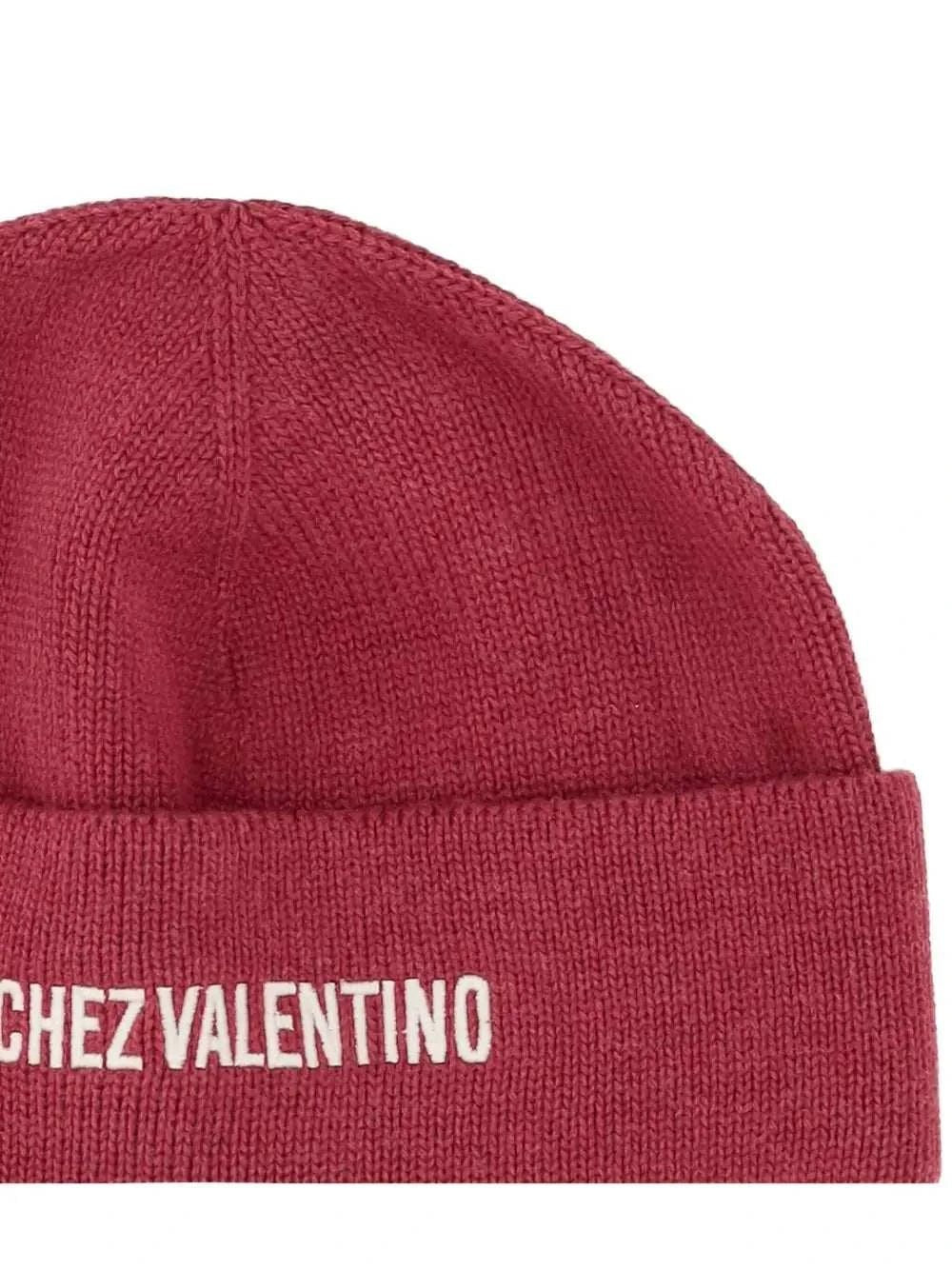 VALENTINO GARAVANI Ribbed Knit Cotton and Wool Beanie with Folded Cuff - Men's - Maven Couture IncCAPS & HATS