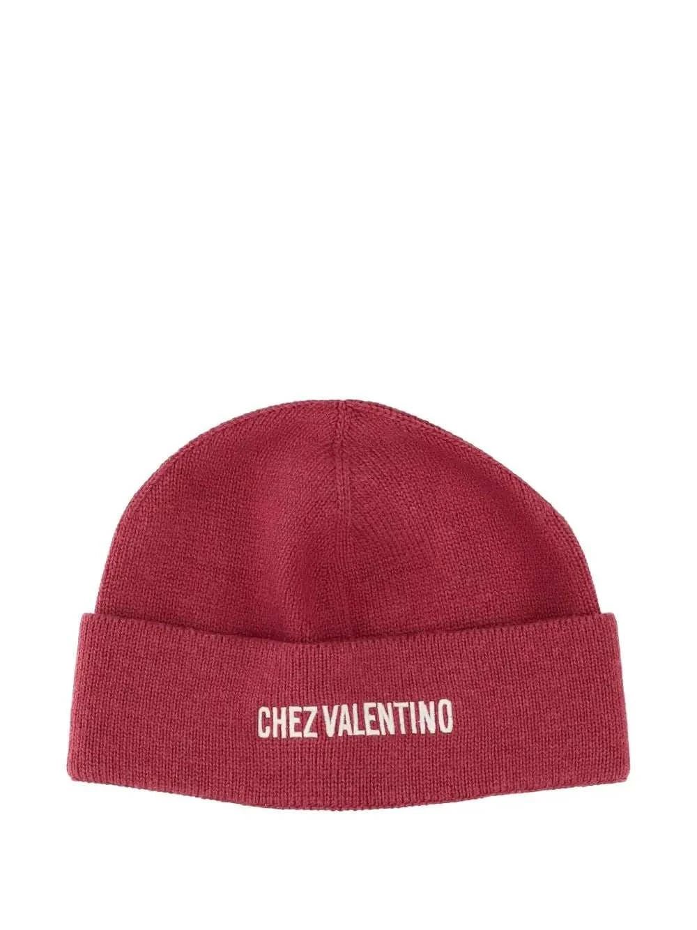 VALENTINO GARAVANI Ribbed Knit Cotton and Wool Beanie with Folded Cuff - Men's - Maven Couture IncCAPS & HATS