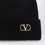 VALENTINO GARAVANI Signature Cashmere Beanie for Men - Maven Couture IncCAPS & HATS