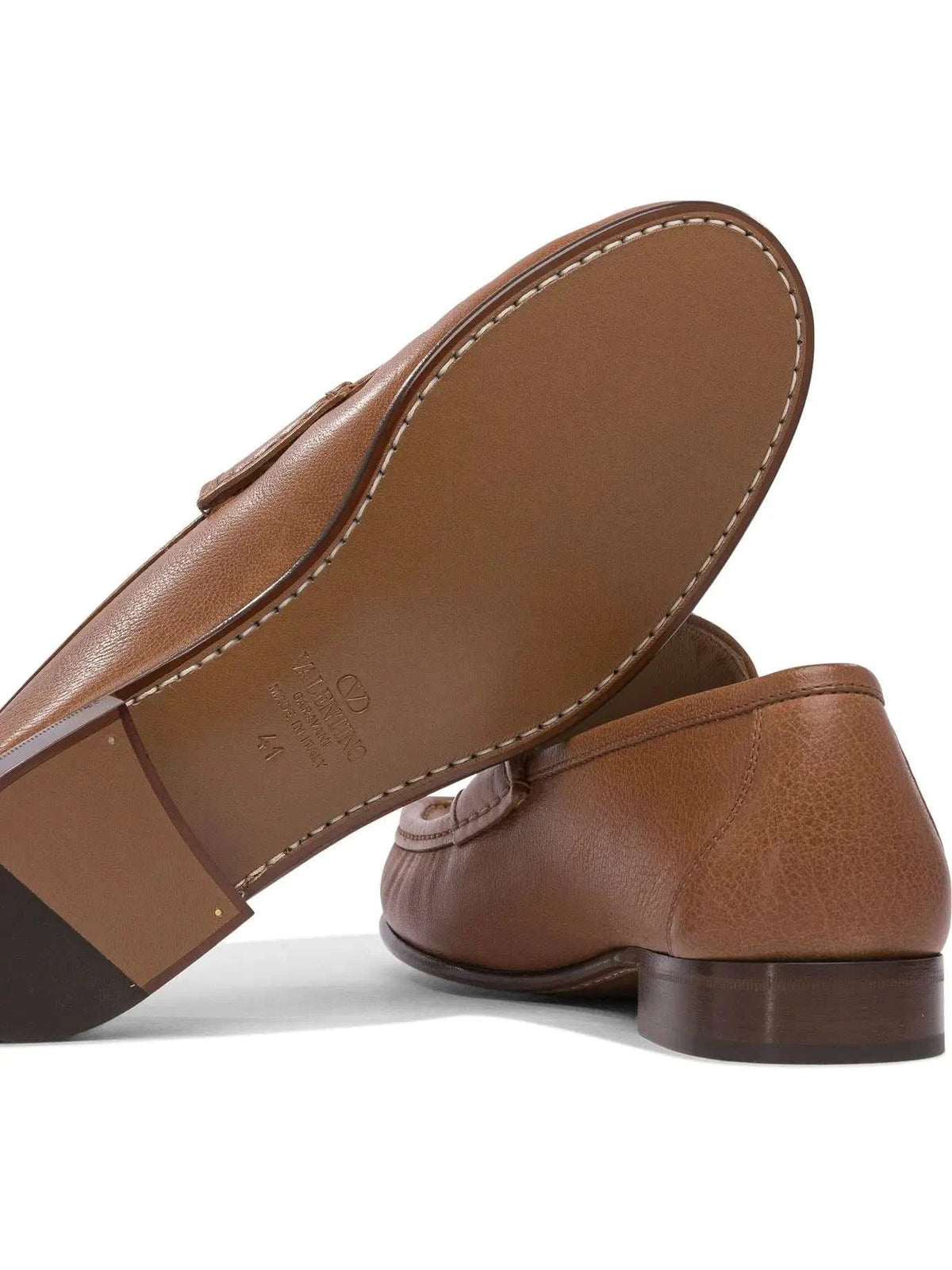 VALENTINO GARAVANI Signature Logo Loafers for Men - Maven Couture IncMOCCASINS