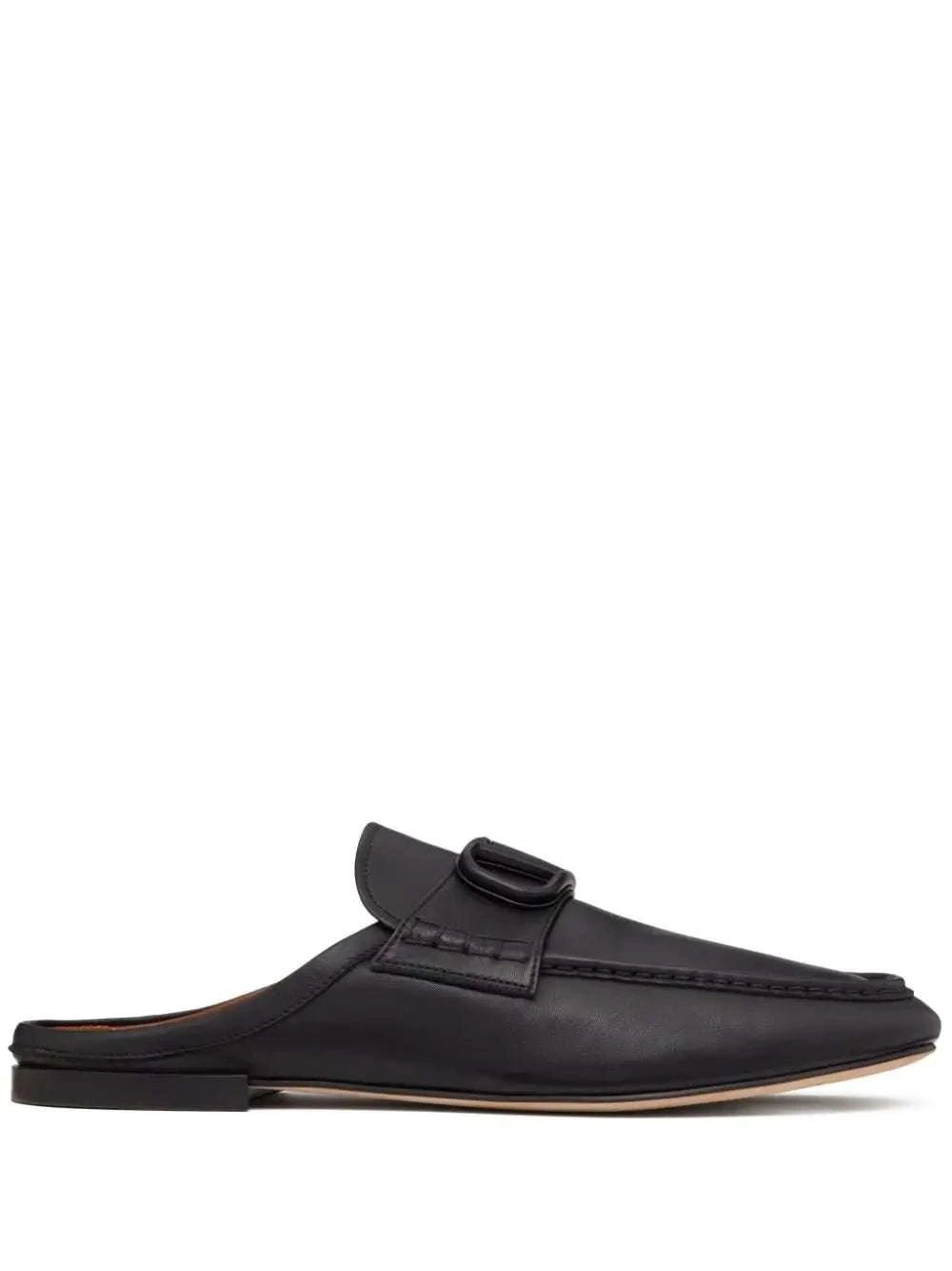 Valentino Garavani V Logo Signature Leather Slippers - Maven Couture IncMen's Sandals