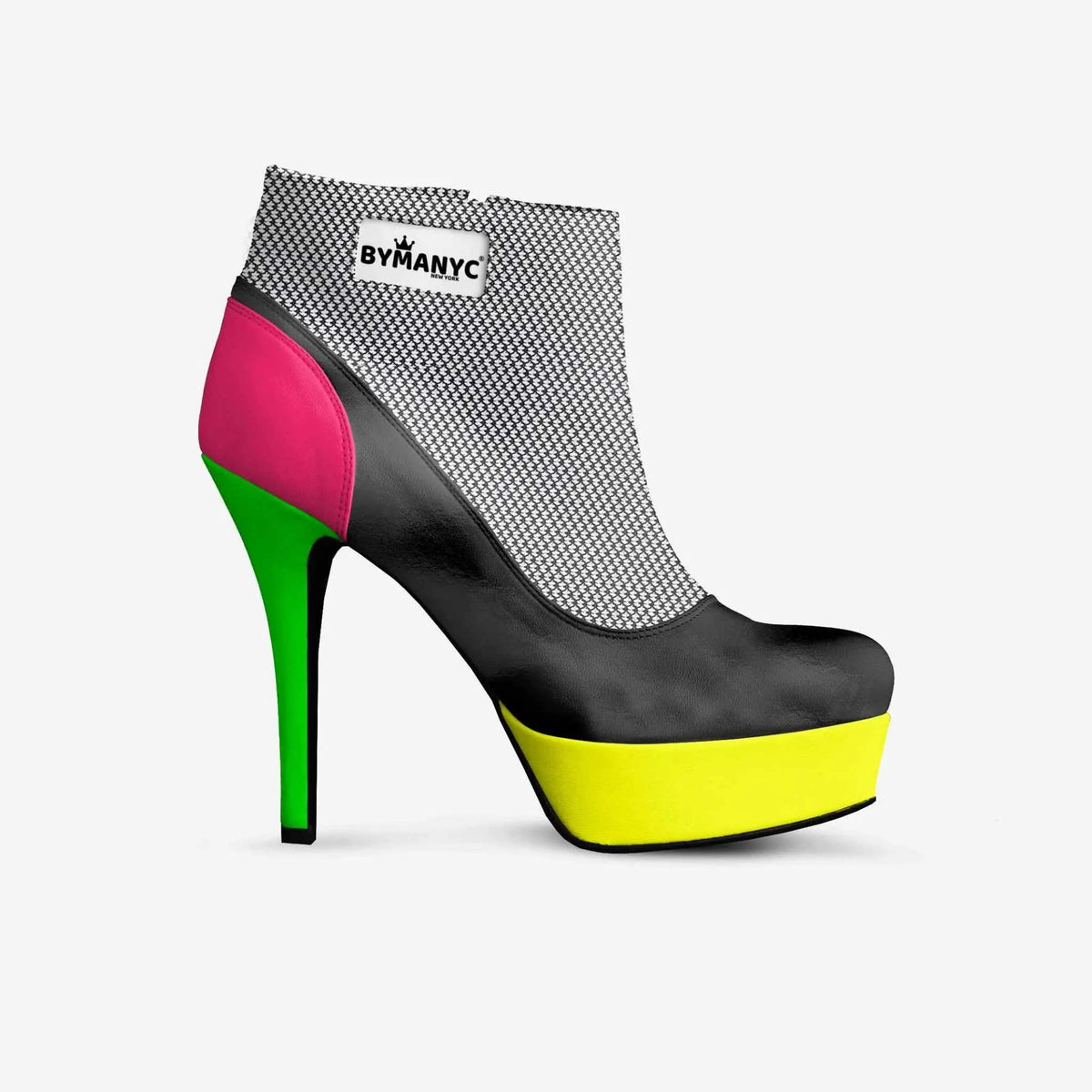 Vegan Ankle Boot Platform BYMANYC® New York Fierce Black - Maven Couture IncWomen's vegan shoes