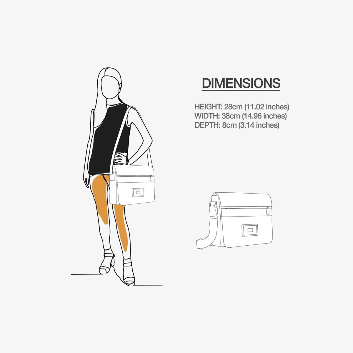 Vegan Designer Messenger Bag 16” | BYMANYC ® New York Luxury Milan Mood - Maven Couture IncBackpack