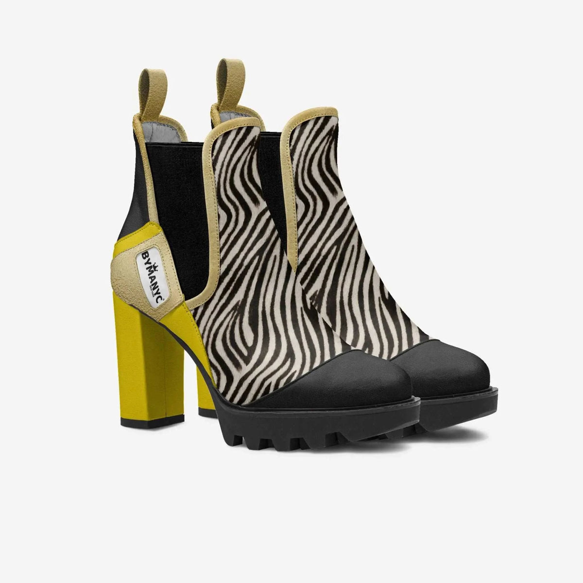 Vegan Elastic Designer Boot BYMANYC ® New York Urban Black - Maven Couture IncWomen's vegan shoes