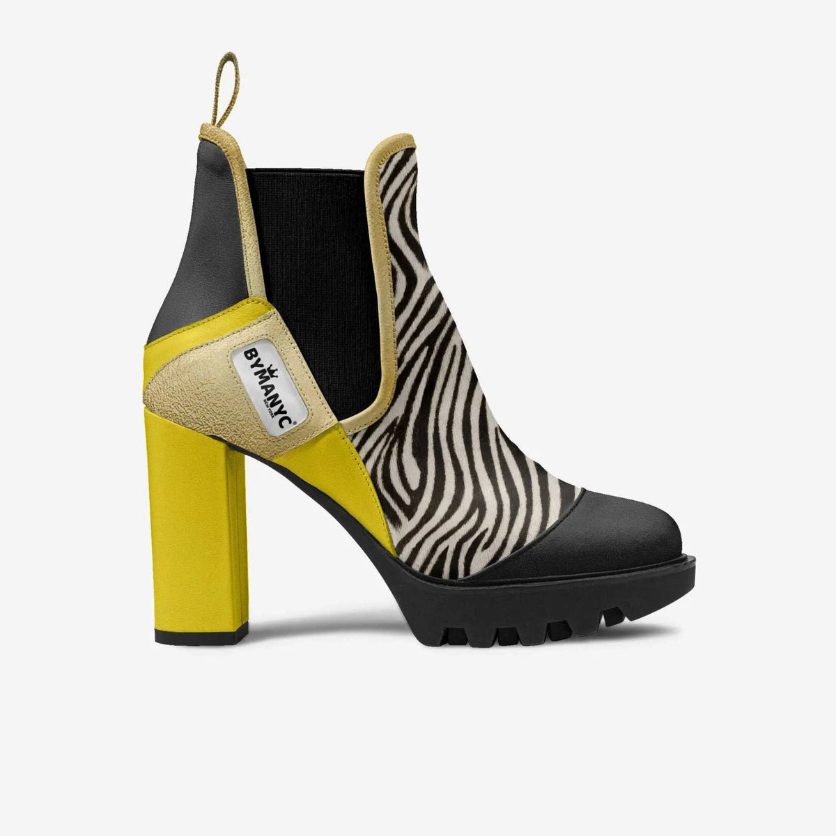 Vegan Elastic Designer Boot BYMANYC ® New York Urban Black - Maven Couture IncWomen's vegan shoes