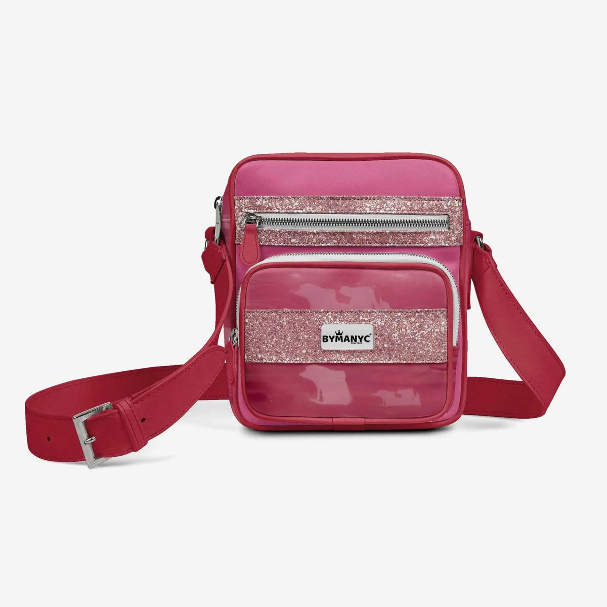 Vegan Pink Cross-Body Designer Shoulderbag | BYMANYC ® New York Luxury - Maven Couture IncPocket Belt Bag