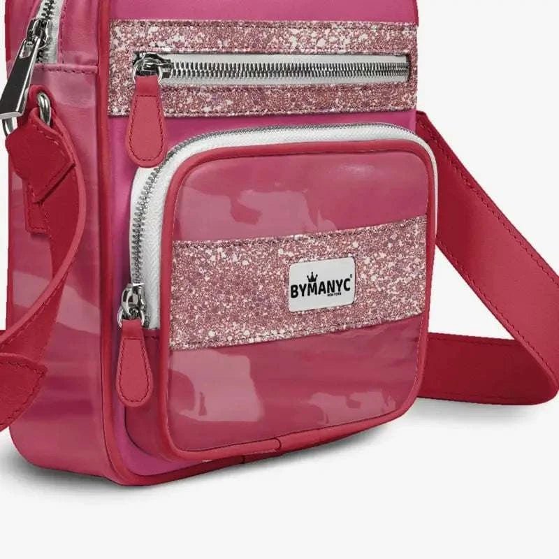 Vegan Pink Cross-Body Designer Shoulderbag | BYMANYC ® New York Luxury - Maven Couture IncPocket Belt Bag