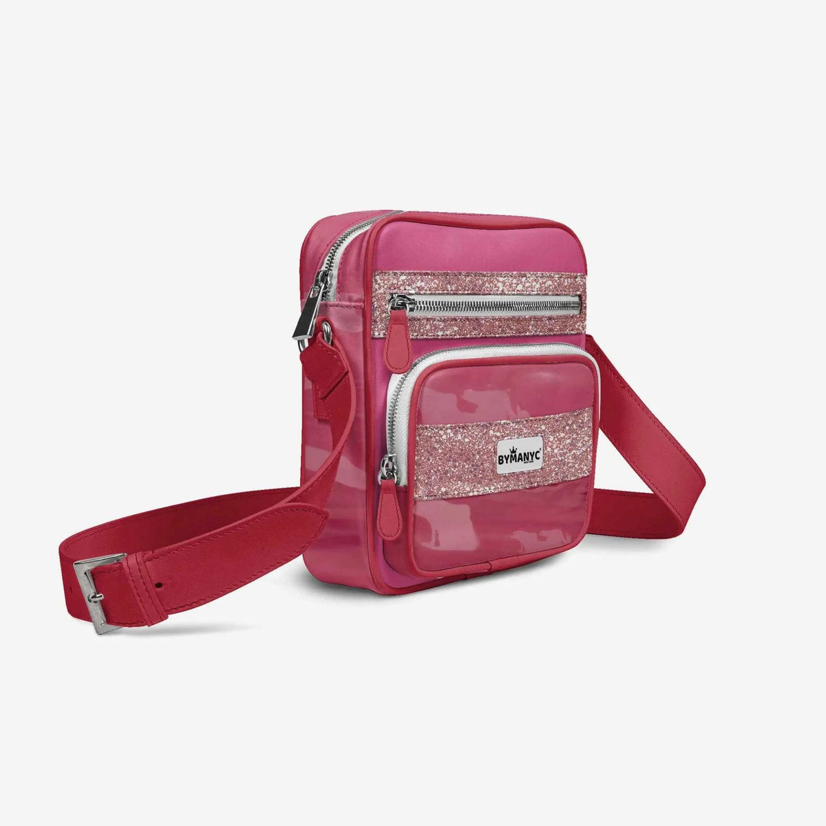 Vegan Pink Cross-Body Designer Shoulderbag | BYMANYC ® New York Luxury - Maven Couture IncPocket Belt Bag