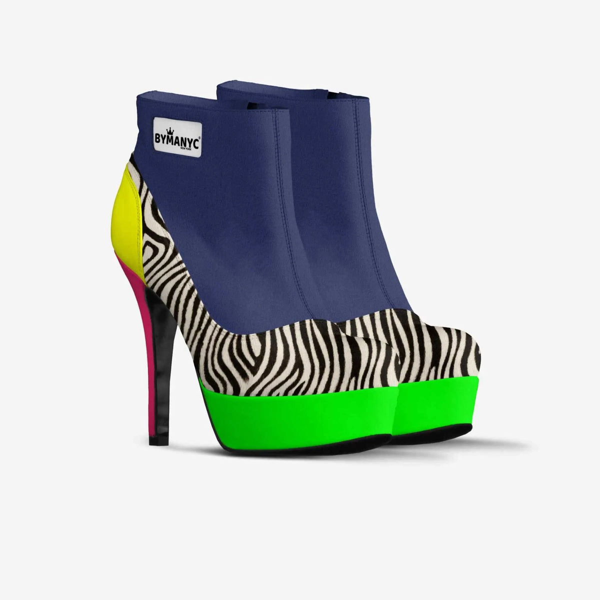 Vegan Platform Ankle Boots BYMANYC ® New York Bold Black - Maven Couture IncWomen's vegan shoes