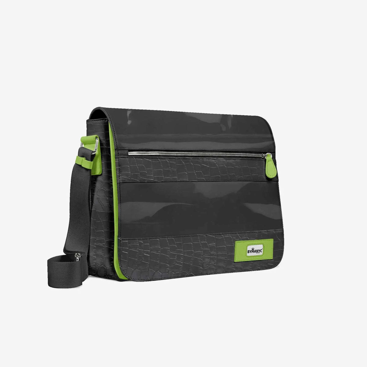 Vegan Urban Stripe Messenger Bag 16” | BYMANYC ® New York Downtown Edge - Maven Couture IncBackpack
