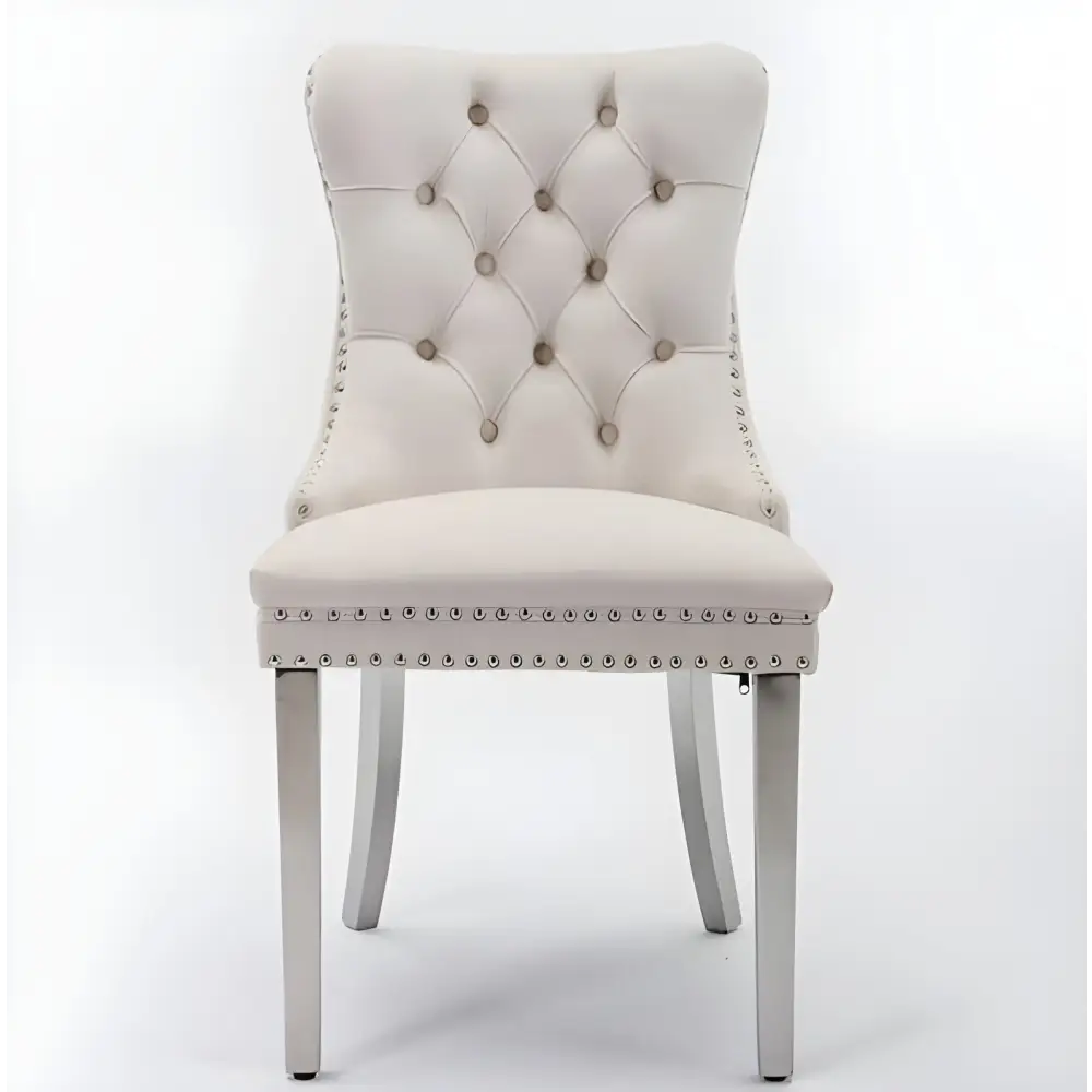 Elevate your space with luxurious velvet upholstered dining chairs $249.99 this modern and comfortable dining chair