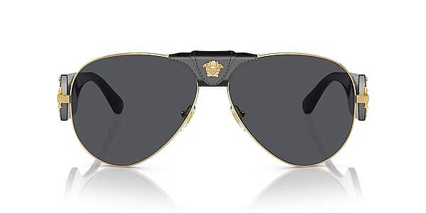Versace 0VE2150Q 100287 Aviator Sunglasses for Men 62mm - Maven Couture IncOther
