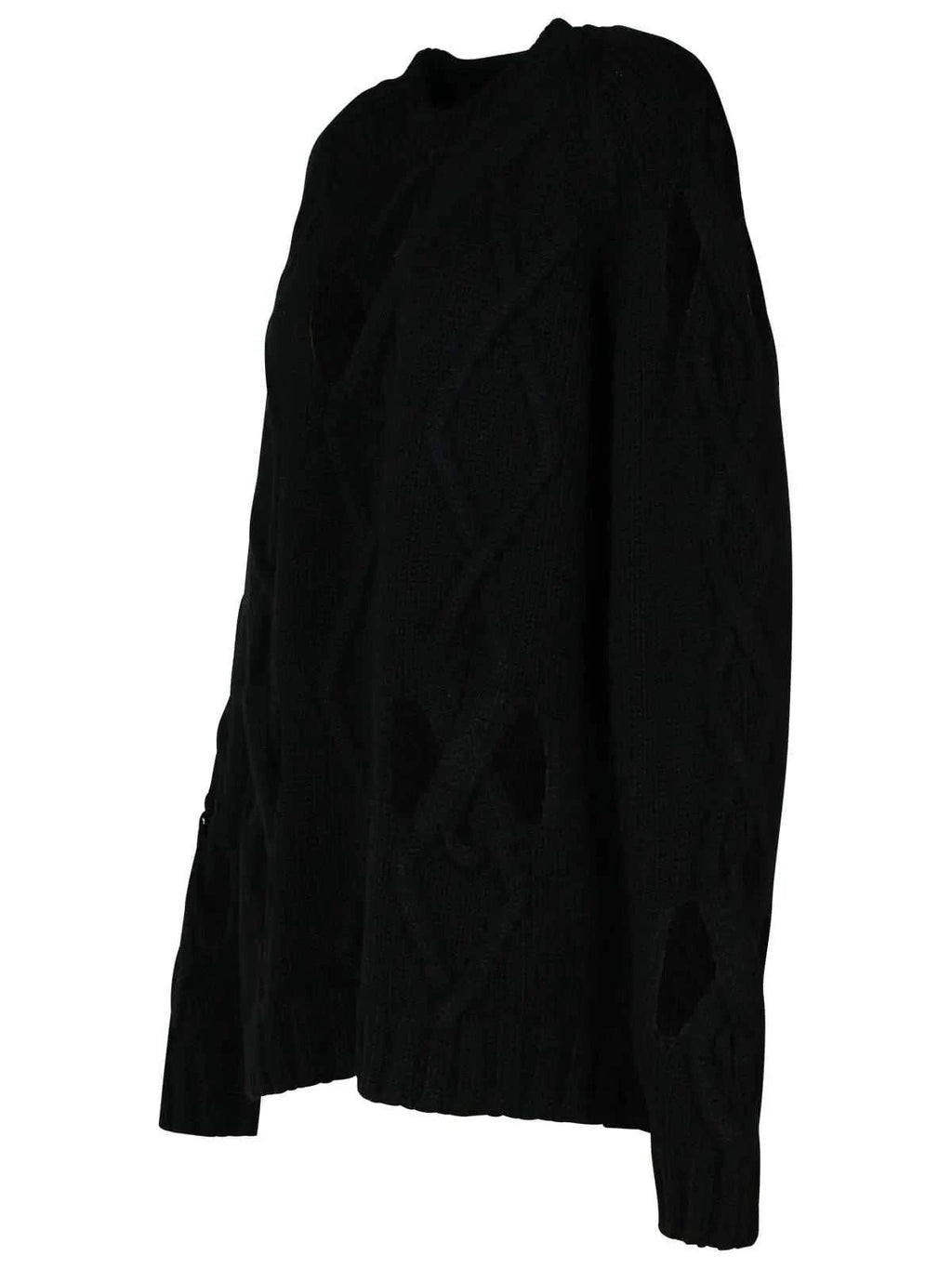 Versace Black Wool Blend Sweater Men - Maven Couture IncTops / Sweaters & Pullovers