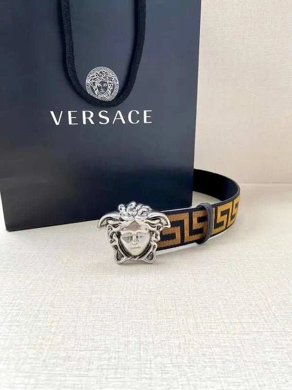 VERSACE La Medusa La Greca Belt - Maven Couture Inc