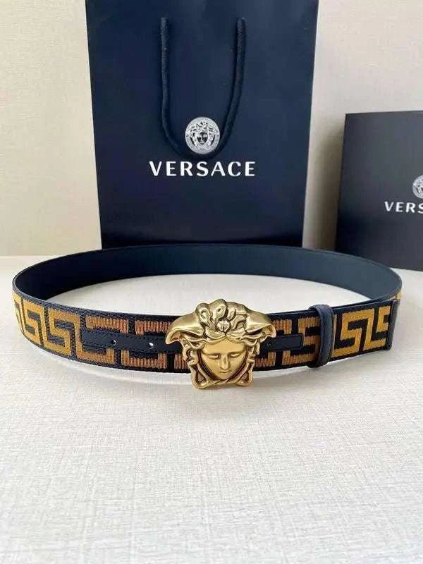 VERSACE La Medusa La Greca Belt - Maven Couture Inc
