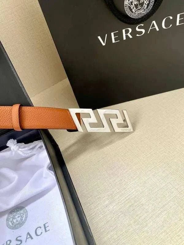 Versace Medusa Belt 'Brown' - Maven Couture Inc