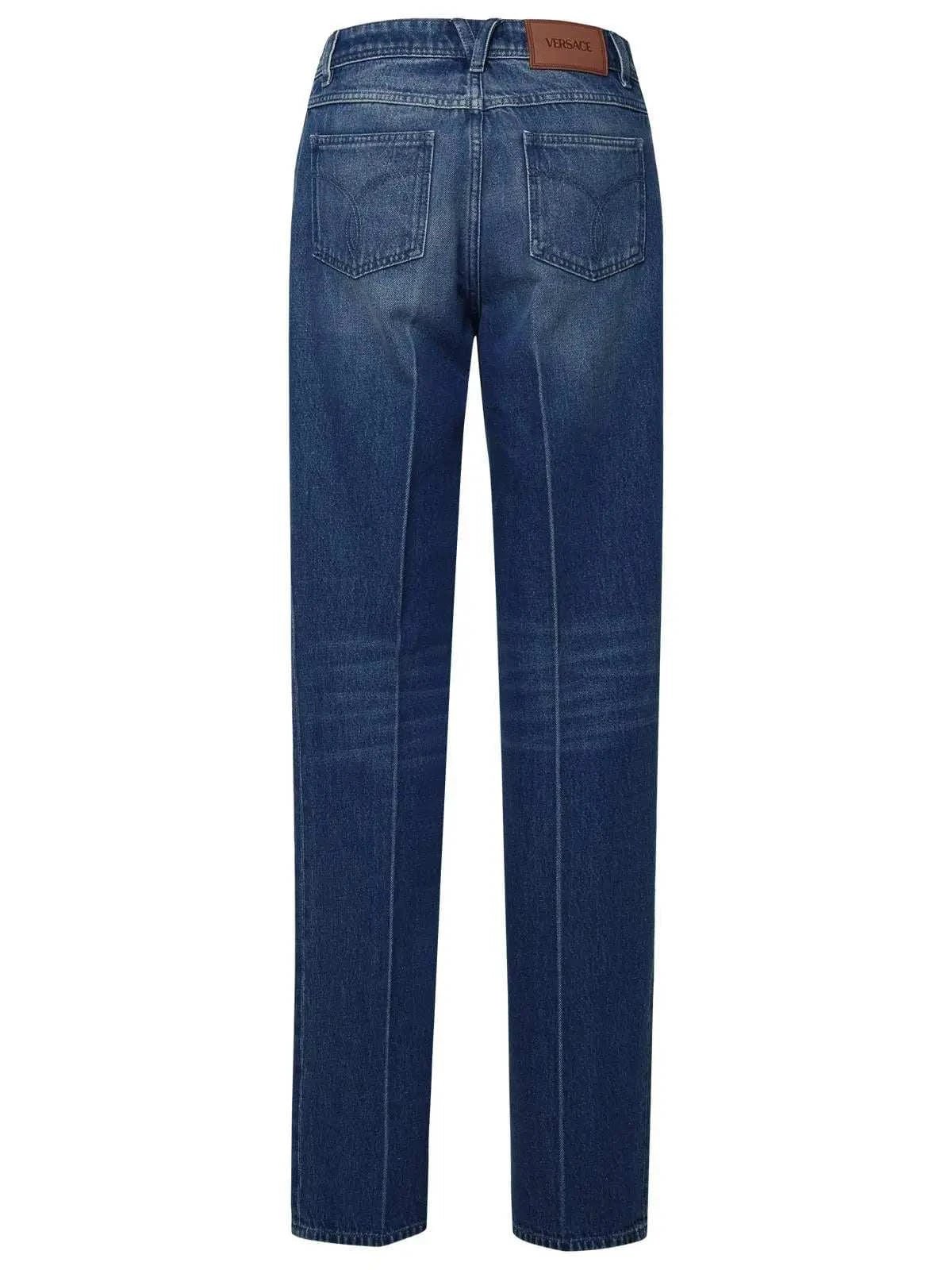 Versace Tailored Blue Cotton Jeans Women - Maven Couture IncBottoms / Pants