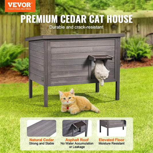 Luxury vevor outdoor cat house with stylish design and safety features $199.99 discover the ultimate haven