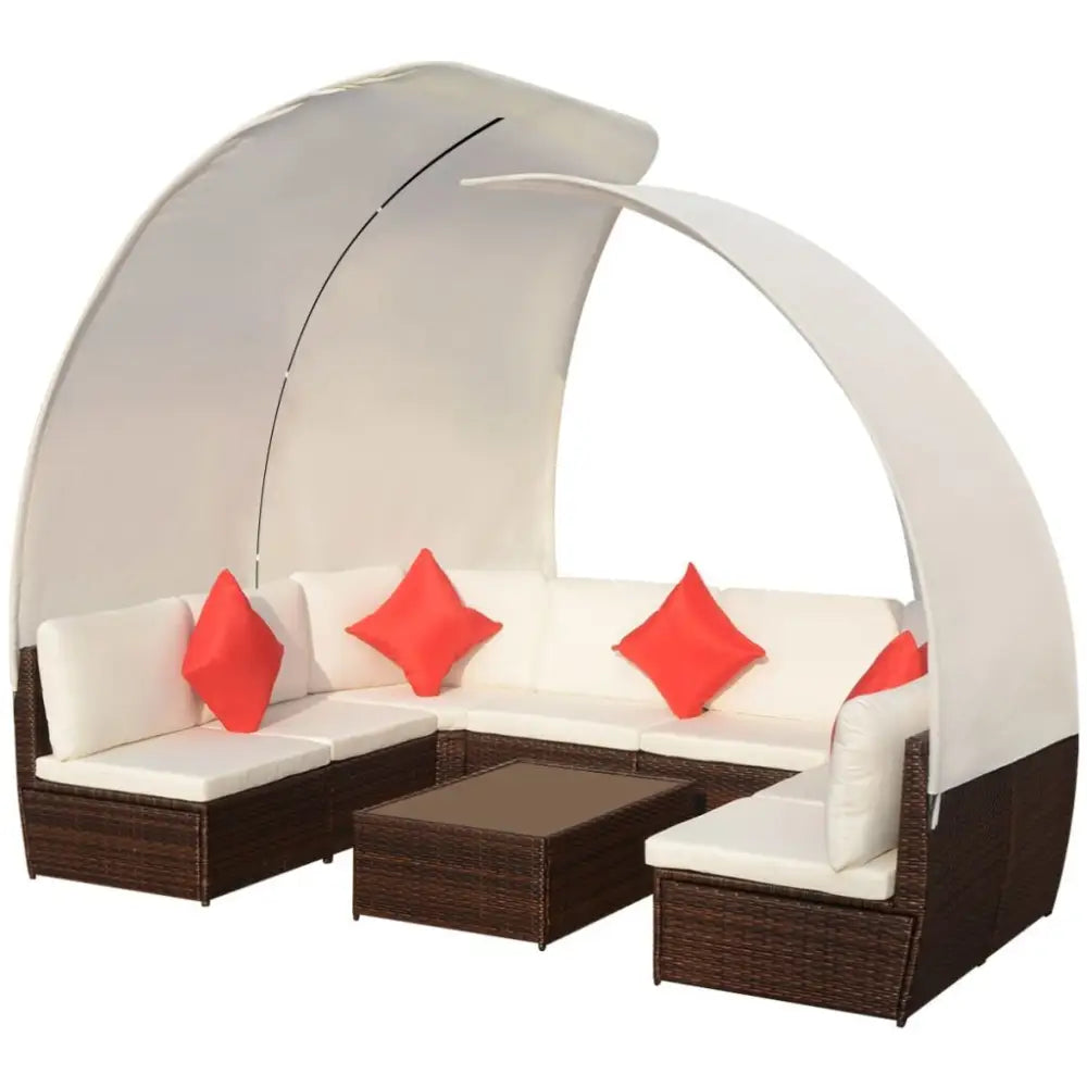 Elevate outdoor elegance with the vidaxl luxury patio lounge set $1,899.99 specification what can be a more indulgent