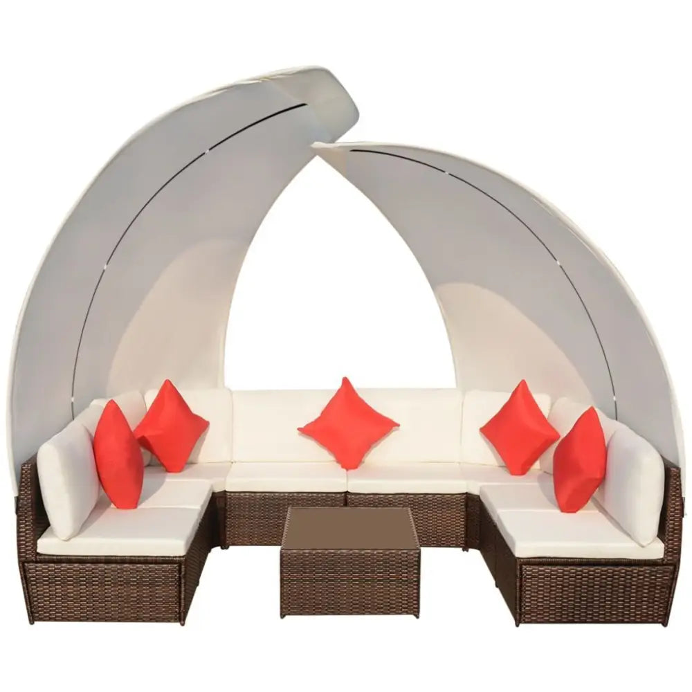 Elevate outdoor elegance with the vidaxl luxury patio lounge set $1,899.99 specification what can be a more indulgent