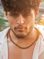 Tiger Eye Beaded Necklace - Maven Couture IncNecklace