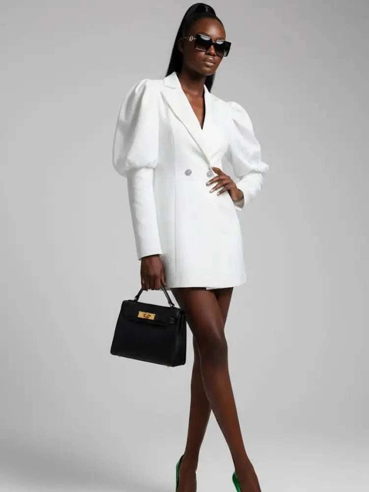 White HUDSON Blazer Dress Prêt-à-Porter BYMANYC ® New York