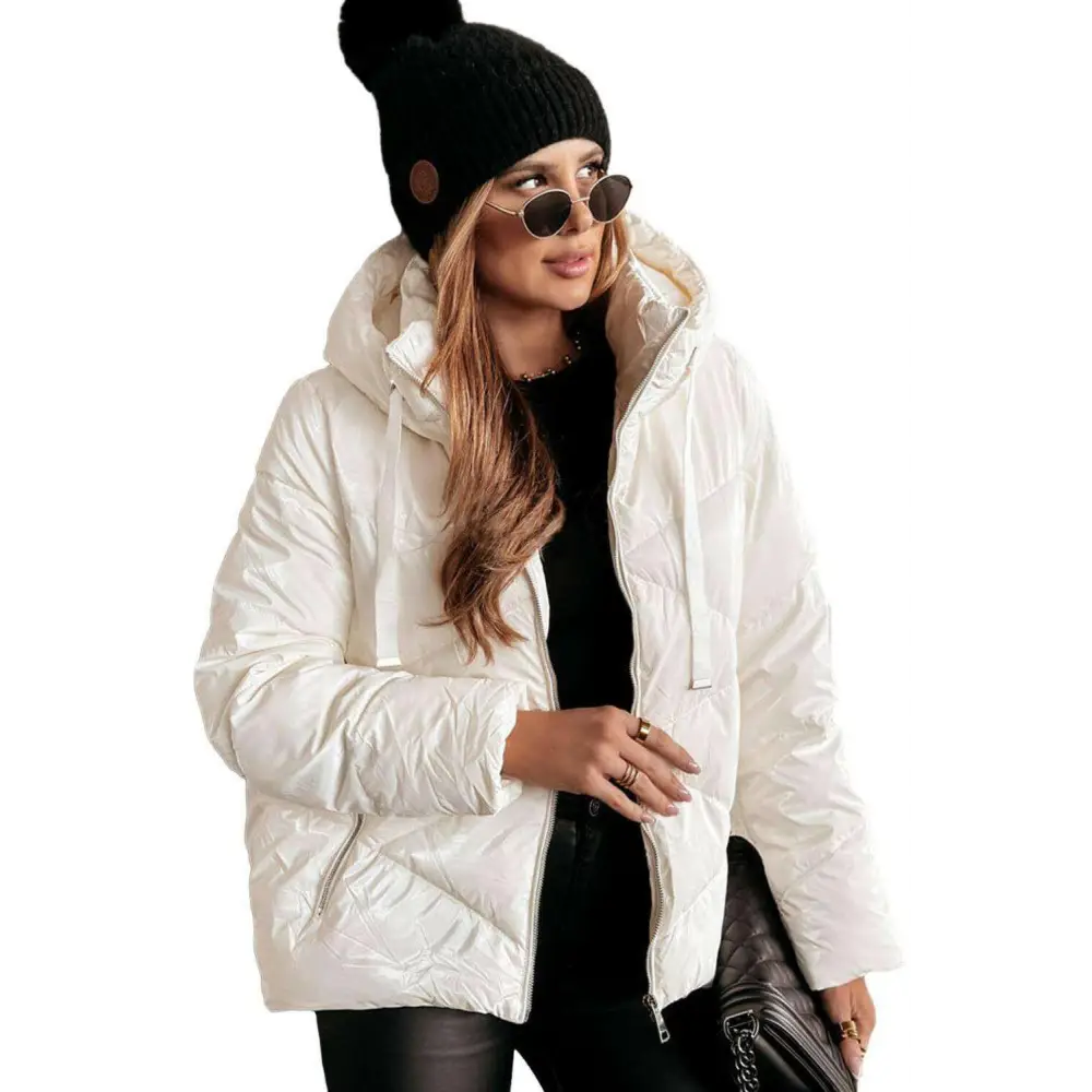 Timeless quilted puffer coat elevates luxury fashion for women $87.50 100% polyamide embrace the season of style