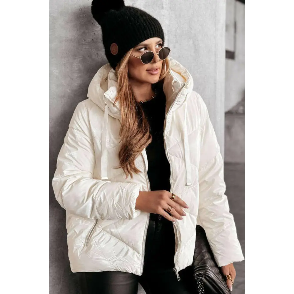 Timeless quilted puffer coat elevates luxury fashion for women $87.50 100% polyamide embrace the season of style