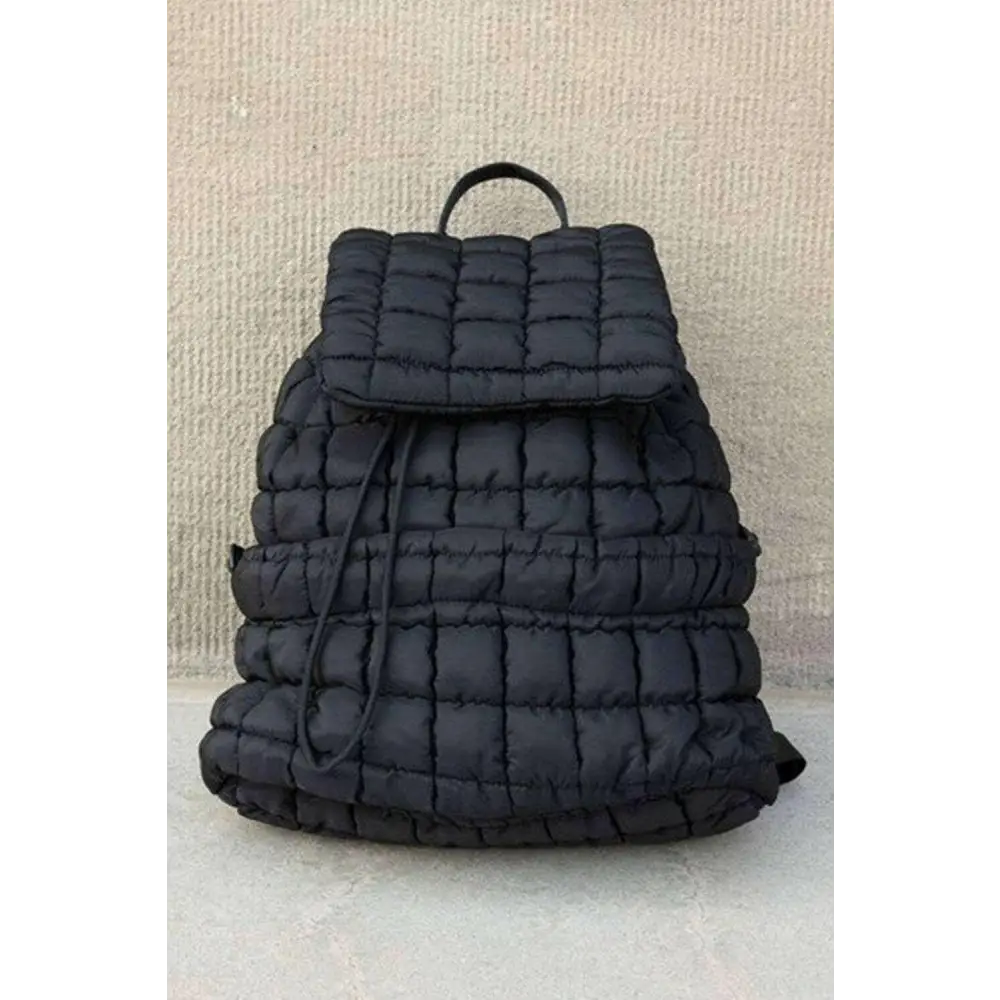 Chic quilted puffer backpack elevating luxury fashion for women $61.21 nylon stay stylish and practical