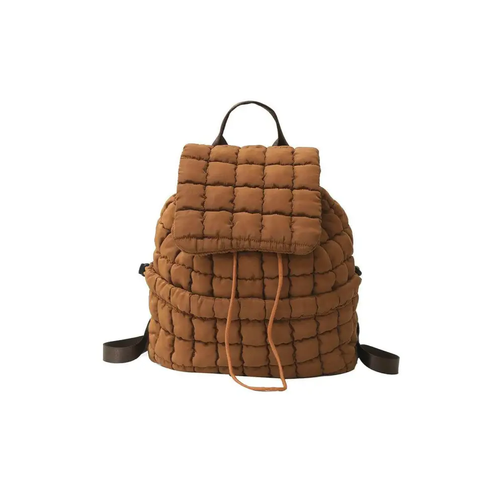 Chic quilted puffer backpack elevating luxury fashion for women $61.21 nylon stay stylish and practical