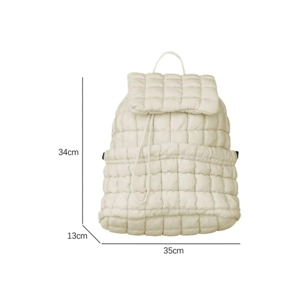 Chic quilted puffer backpack elevating luxury fashion for women $61.21 nylon stay stylish and practical