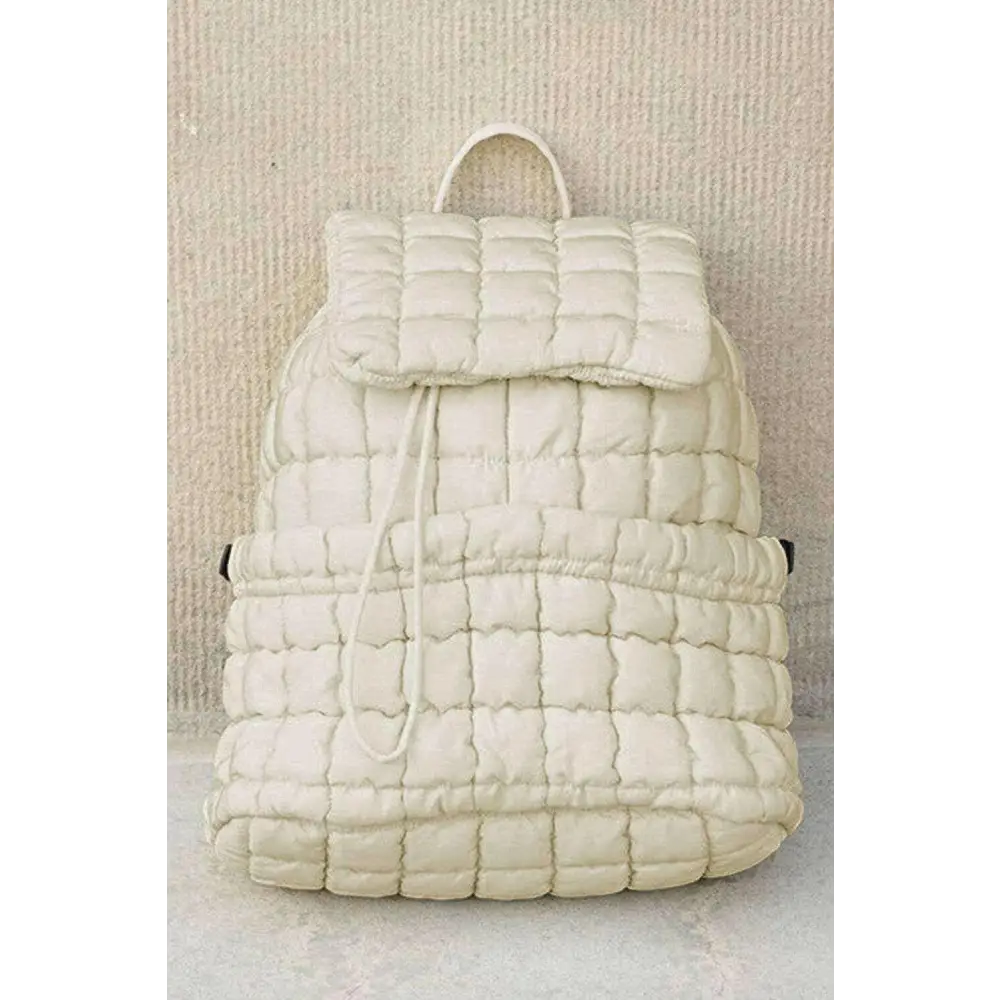 Chic quilted puffer backpack elevating luxury fashion for women $61.21 nylon stay stylish and practical