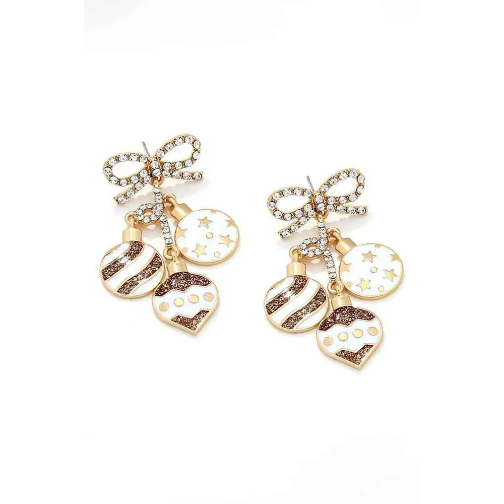 Luxurious rhinestone bow earrings for exclusive jewelry elegance $11.07 alloy the exquisite rhinestone earrings