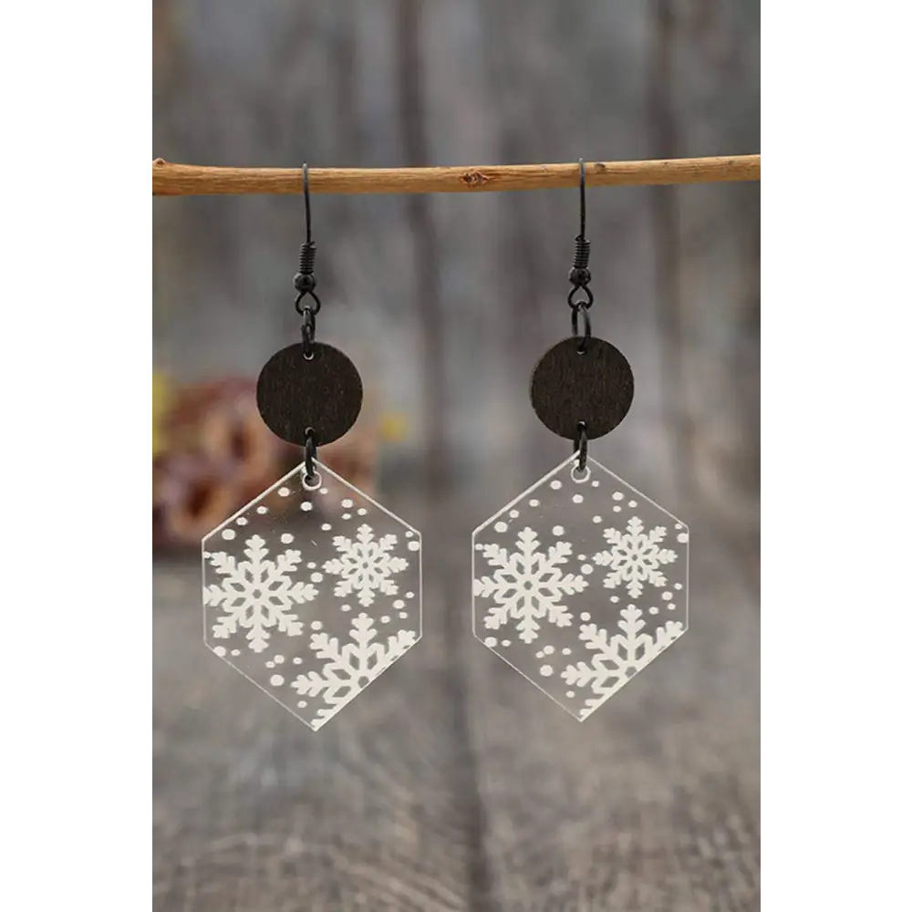 Elevate your style with elegant christmas earrings for luxury fashion $6.61 acrylic • exude winter charm